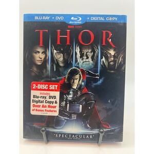 Marvel Studios Thor 2 Disc Blu Ray DVD Digital Copy Bonus Features PG13